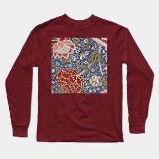 William Morris Vintage Floral Wallpaper Pattern Long Sleeve T-Shirt